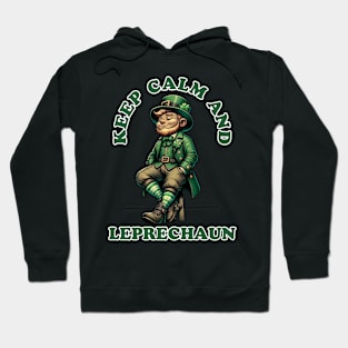 Serenity in Green: The Leprechaun's Mantra Hoodie